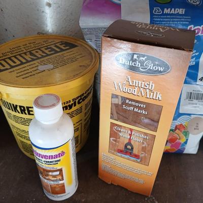 Fix the house this winter! Household repair grout, quikrete with trowels and more