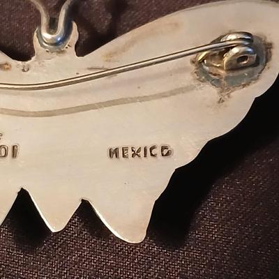 Butterfly brooches and pins W. Germany, Mexico marked