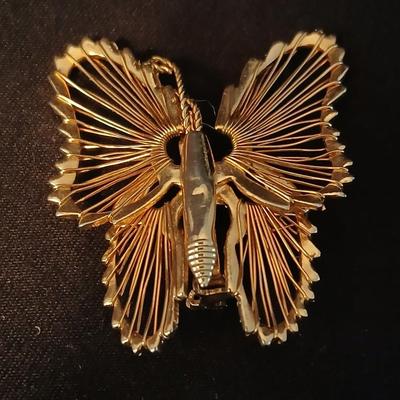 Butterfly brooches and pins W. Germany, Mexico marked