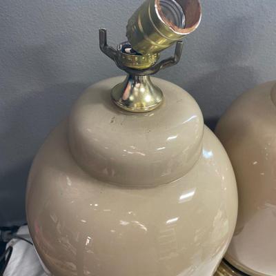 Cream lamps