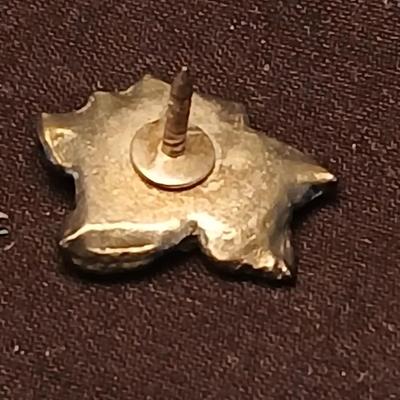 Necklace pendants and red hat society pins - 10k bus - 14k letter A - and more