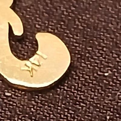 Necklace pendants and red hat society pins - 10k bus - 14k letter A - and more