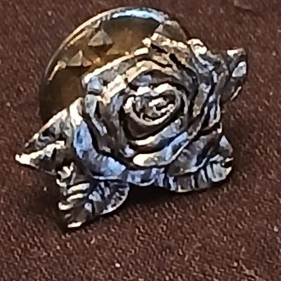 Necklace pendants and red hat society pins - 10k bus - 14k letter A - and more