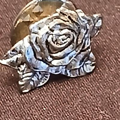 Necklace pendants and red hat society pins - 10k bus - 14k letter A - and more