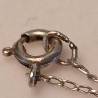 14k marked earrings with pearl like pendant and pearl like pendant on chain