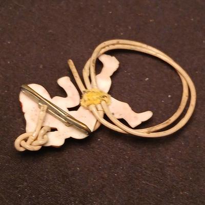 Vintage 1940's cowboy brooch - sterling charm - Alumni awards with bracelet