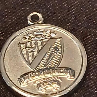 Vintage 1940's cowboy brooch - sterling charm - Alumni awards with bracelet