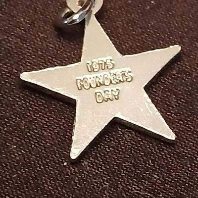 Vintage 1940's cowboy brooch - sterling charm - Alumni awards with bracelet