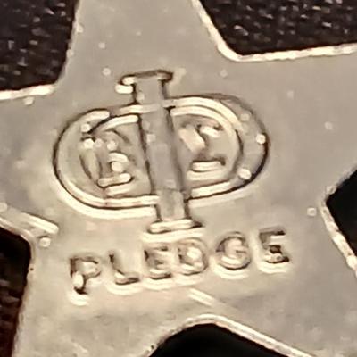 Vintage 1940's cowboy brooch - sterling charm - Alumni awards with bracelet