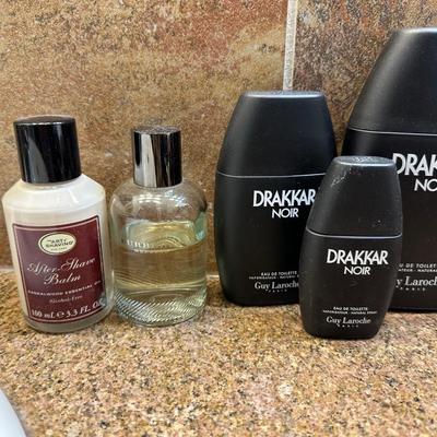 MENS COLOGNE, BRAUN ELECTRIC SHAVER, SHAVING BRUSH, SHAVING SOAP AND MORE
