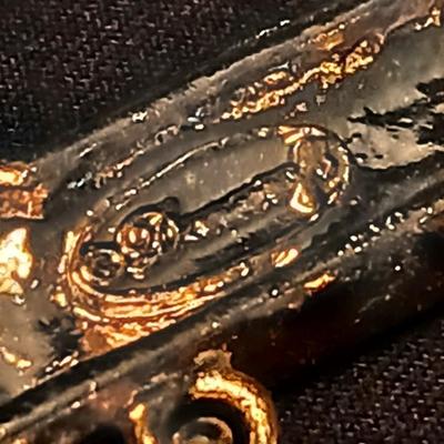 Sewing machine charm brooch, with clip on earrings