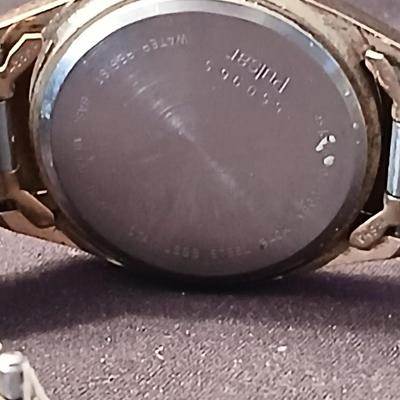 Vintage Men's Pulsar Watch Gold Tone Analog Digital display
