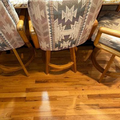 SWIVEL BAR STOOLS, THERE IS A TOTAL OF 4