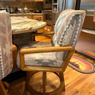 SWIVEL BAR STOOLS, THERE IS A TOTAL OF 4