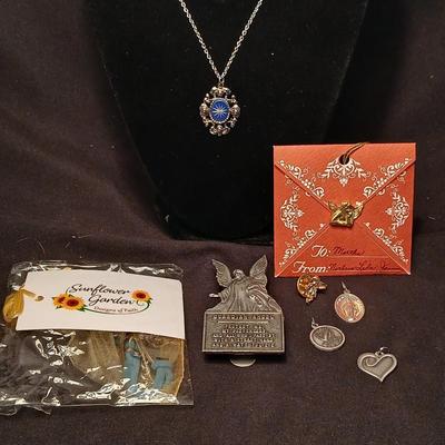 Religious jewelry - pendants - money clip - angel pins and more