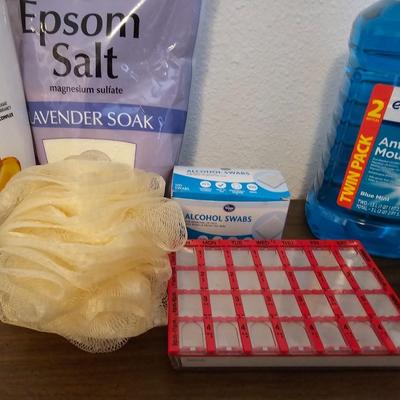 Hygiene necessities - partial to full - medicine organizers - Epson salt - footcare and more
