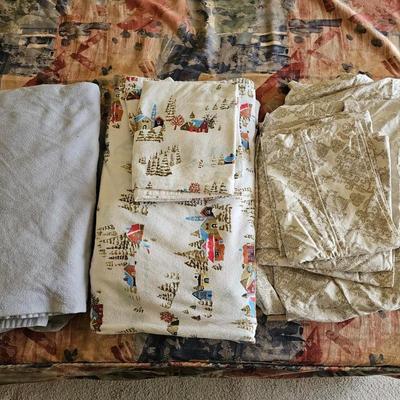 Three Flannel sheet sets mostly complete