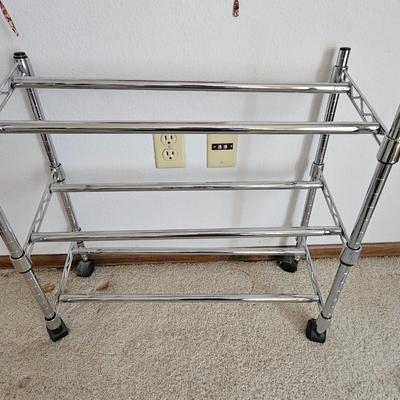 Nightgown with matching slippers - shoe rack and closet organization