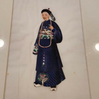 2 Framed 19th Century Chinese Gouaches on Rice Paper