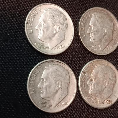 6 SILVER DIMES