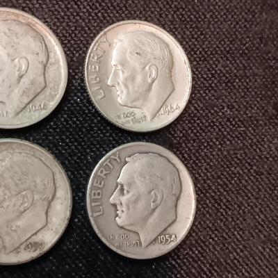 6 SILVER DIMES