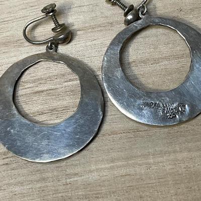 Vintage Mexican sterling earrings