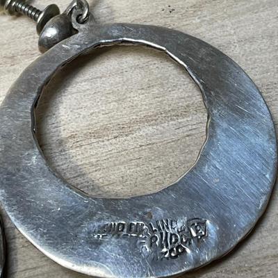 Vintage Mexican sterling earrings