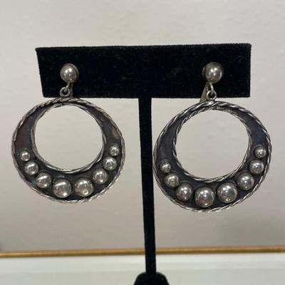 Vintage Mexican sterling earrings