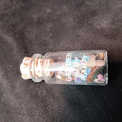 SALT & PEPPER SHAKERS PLUS SEASHELLS IN A BOTTLE