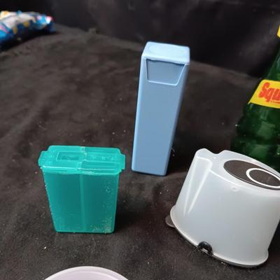 MAINLY MINIATURE TUPPERWARE KEYCHAINS & CONTAINERS