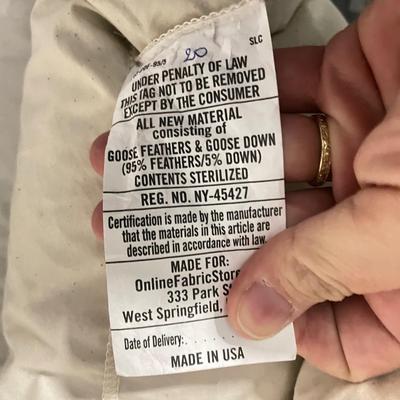 17 Down Pillows with Shams and Pillowcases (1020BL-SS)