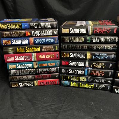 John Sandford & Harlan Coben Hard Cover Novels (1020R-SS)