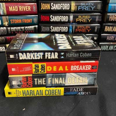 John Sandford & Harlan Coben Hard Cover Novels (1020R-SS)