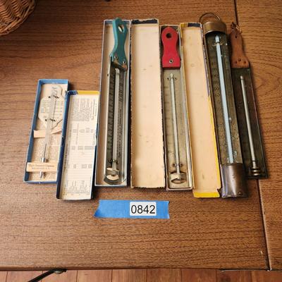 Lot of Cooking Thermometer Taylor Candy Jelly , Meat , Deep Frying, W. Hillyer Ragsdale Candy