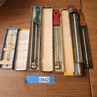 Lot of Cooking Thermometer Taylor Candy Jelly , Meat , Deep Frying, W. Hillyer Ragsdale Candy