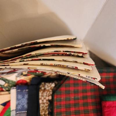 Large Lot of Holiday Theme Linen Placemats