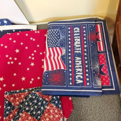 Large Lot of Linen Placemats Patriotic Summertime & Others