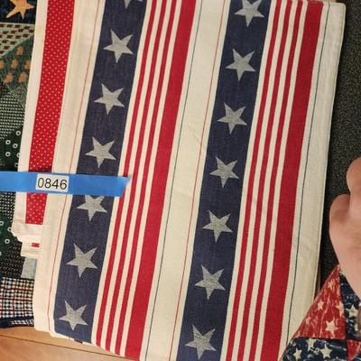 Large Lot of Linen Placemats Patriotic Summertime & Others