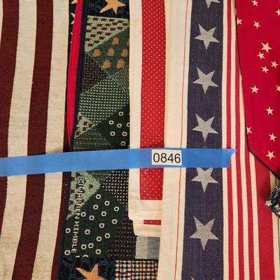 Large Lot of Linen Placemats Patriotic Summertime & Others