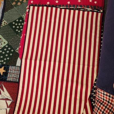 Large Lot of Linen Placemats Patriotic Summertime & Others