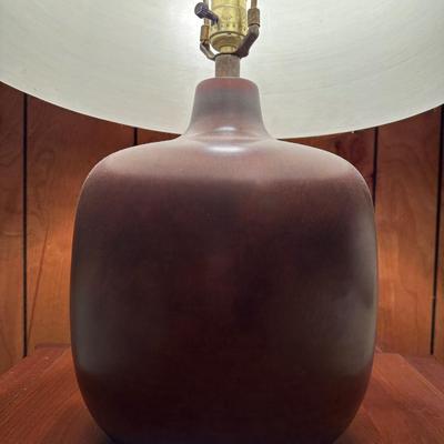 Vintage Lotte and Gunnar Bostlund Table Lamp With Original Shade