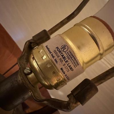 Vintage Lotte and Gunnar Bostlund Table Lamp With Original Shade
