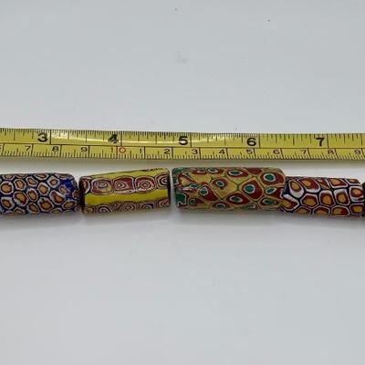 Lot of Eight (8) Native American Glass Trade Beads