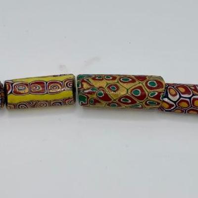 Lot of Eight (8) Native American Glass Trade Beads