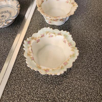 Noritake Hand Painted Plate , Cachepot, Porcelain, Limoges Korean Celadon Water Droppers