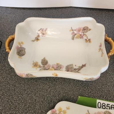 H & Co France Haviland Limoges For E. Offner New Orleans Cover Dish & Serving Bowl