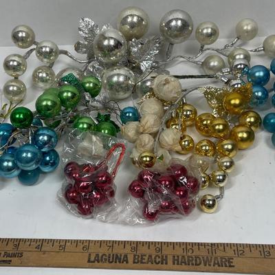 Vintage Mercury Glass Ball Sprays - Christmas Decor Lot