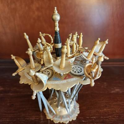 Vintage 18 Mini Swords Cocktail Skewers