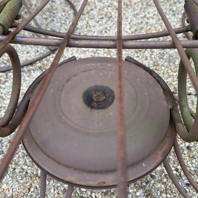 Vintage MCM Wrought Iron Swivel Rockers