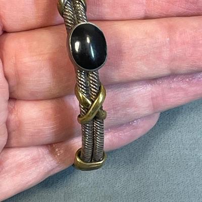 Heavy Mexican Sterling cuff bracelet
